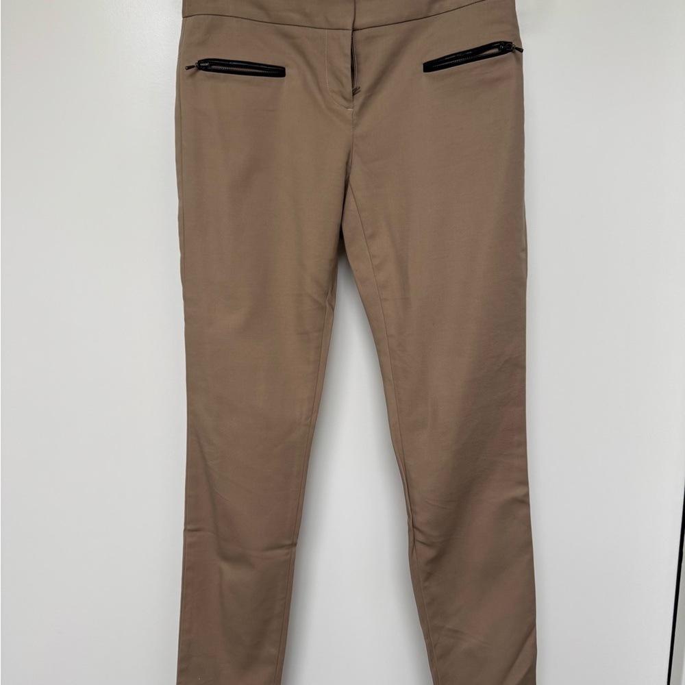 Club Monaco Tan Straight Leg Pants